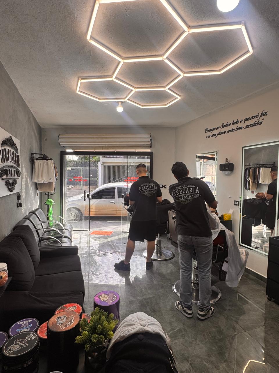Ambiente da barbearia